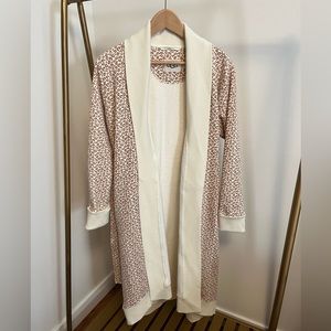 UGG Caroline Fleece Robe - Natural micro leopard - Size Medium NWOT